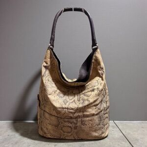 Furla Snake Print Hobo Bag